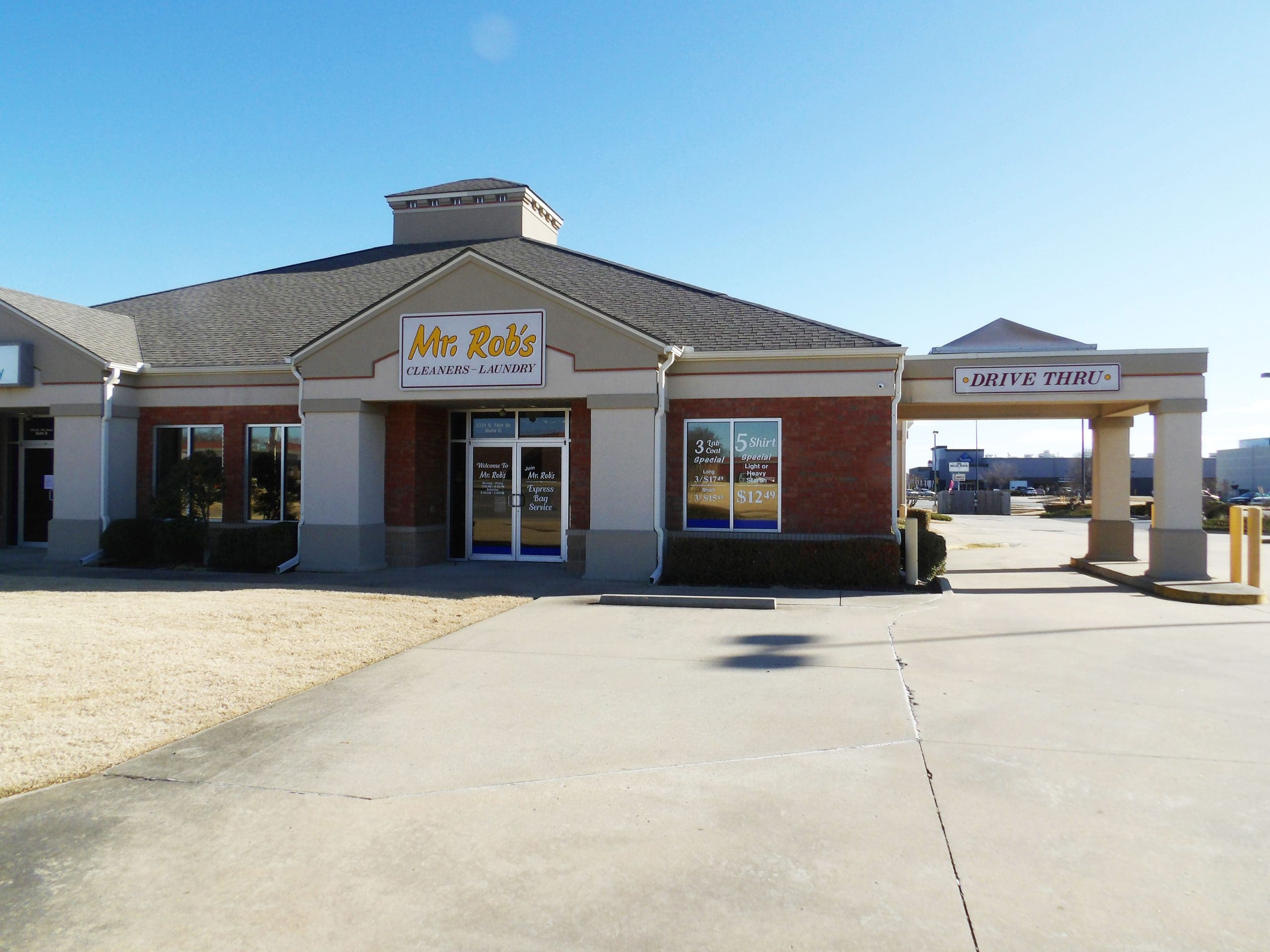 A dry cleaning and laundry business called 